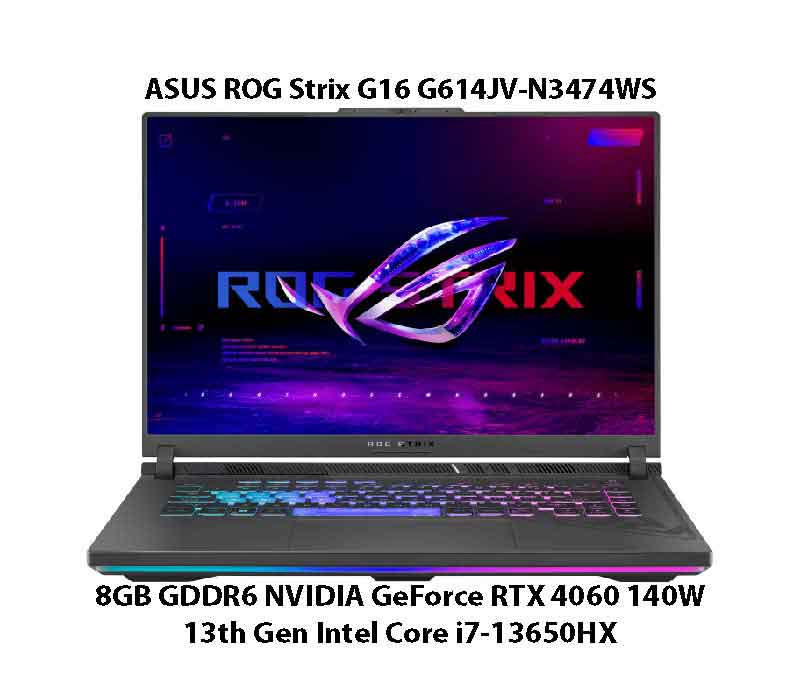 ASUS ROG Strix G16 Gaming Laptop G614JV-N3474WS with RTX 4060