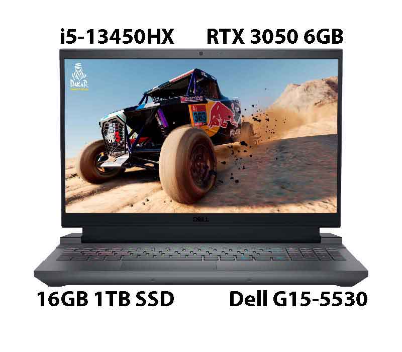 Dell G15 5530 Gaming Laptop with i5-13450HX CPU and RTX 3050 6GB GPU