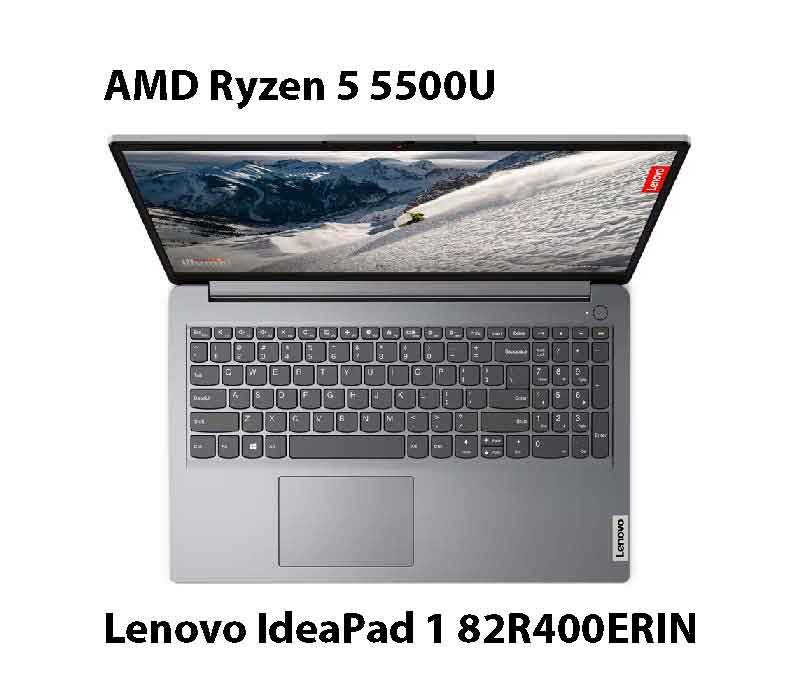 Lenovo IdeaPad 1 82R400ERIN Laptop with AMD Ryzen 5 5500U, 16GB, 512GB SSD and Windows 11 Home