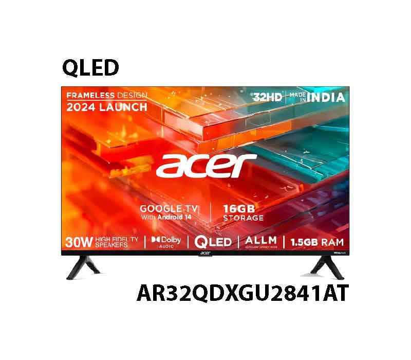 Acer 32 inch V Pro Series HD Smart QLED Google TV AR32QDXGU2841AT 2024