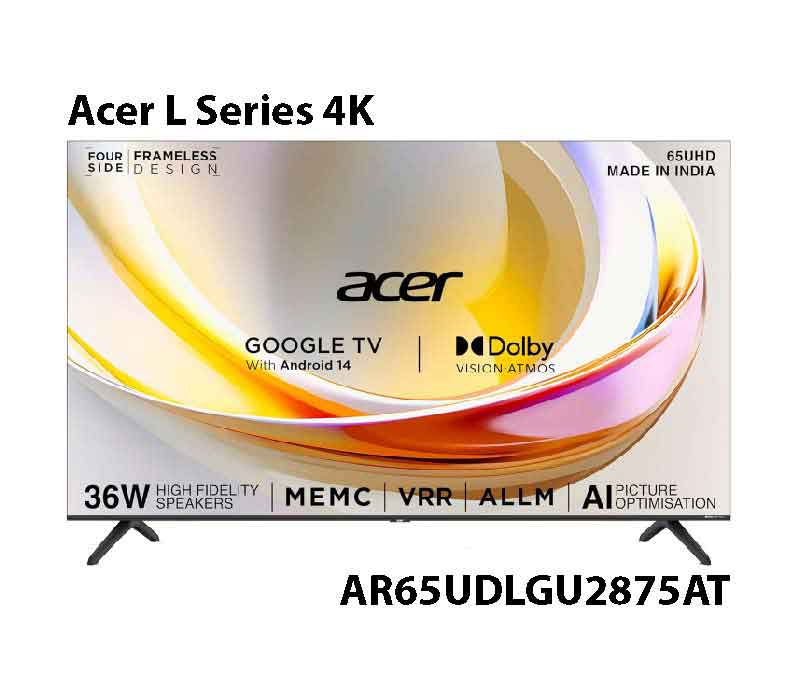 Acer 65 inch L Series 4K Ultra HD Smart Google TV AR65UDLGU2875AT 2024