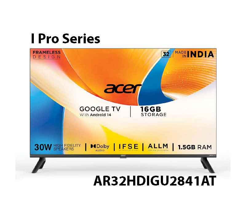 Acer 32 inch I Pro Series HD Smart LED Google TV AR32HDIGU2841AT 2024