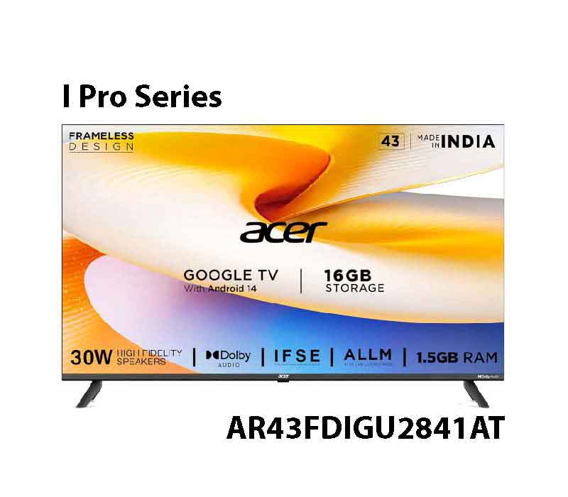 Acer 43 inch I Pro Series Full HD Smart LED Google TV AR43FDIGU2841AT 2024