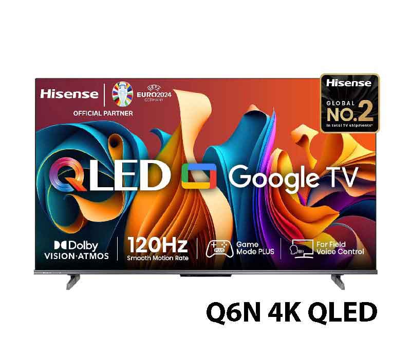 Hisense Q6N 50 inches 4K Ultra HD Smart Google QLED TV 50Q6N