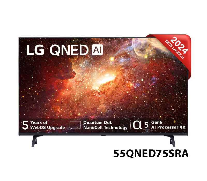 LG 55 inches QNED75 2024 Edition 4K Smart WebOS QNED TV 55QNED75SRA