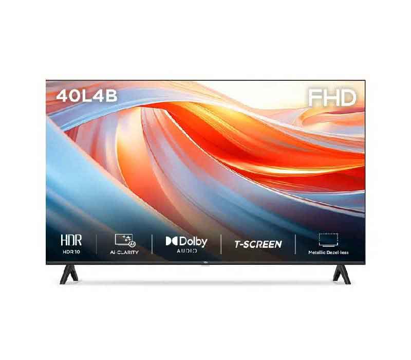 TCL 40 inches 40L4B Full HD Smart Android LED TV with Mettalic Bezel-Less Design